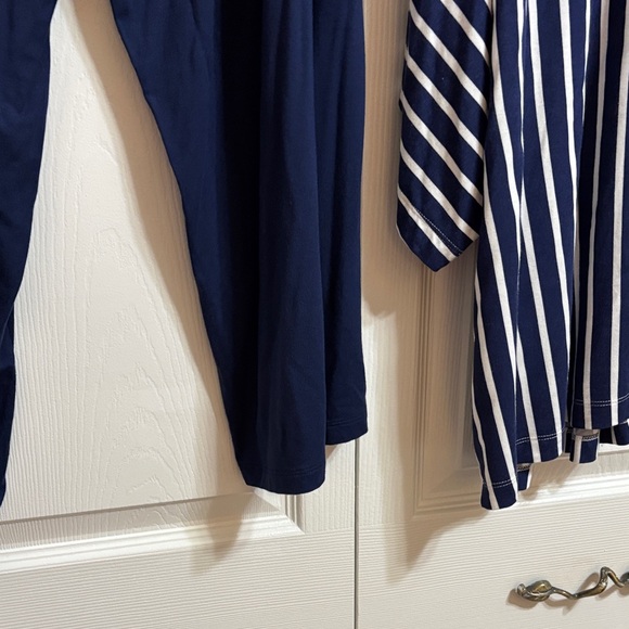 Soma Navy and White Floral and striped lounge set - Picture 16 of 16